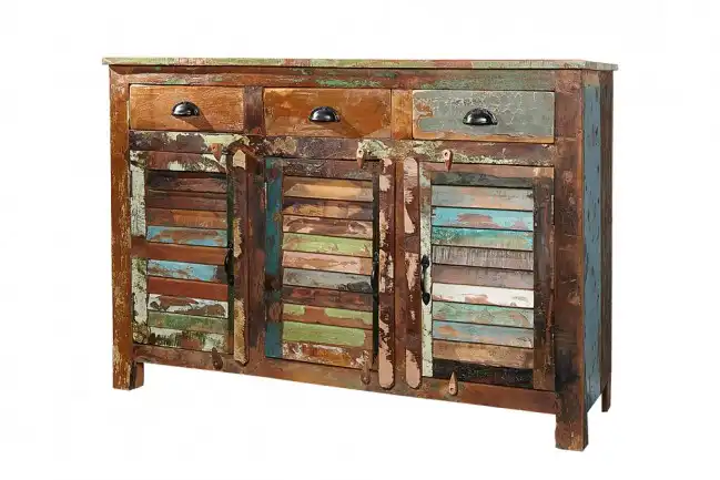Reclaimed Wood Side Board with 3 Drawers & 3 Doors - popular handicrafts